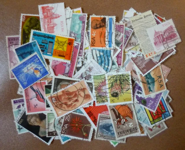 SOUTH AFRICA Collection Packet of 100 Different POSTAGE STAMPS USED