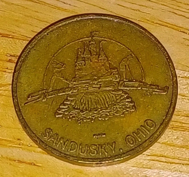 SANDUSKY OHIO SPORTS City Video Game Pinball Arcade Amusement Token