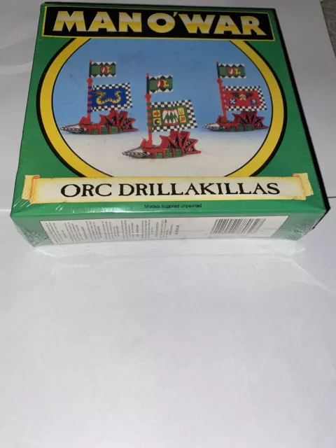 Games Workshop Man O War Orc Drillakillas Sealed Brand New