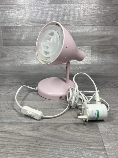 Ikea Snoig Light Pink Desk/Table Lamp Fully Working