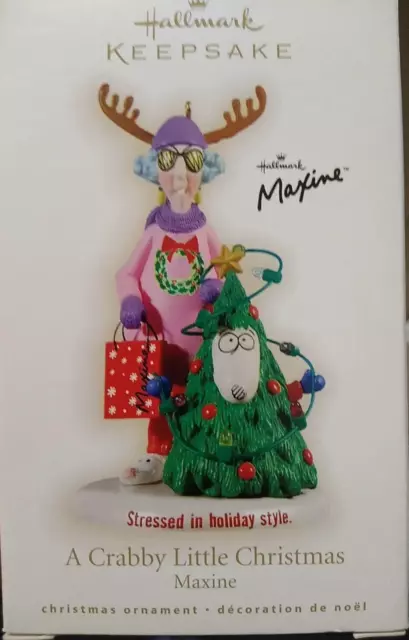 Hallmark Keepsake 4" Ornament "A Crabby Little Christmas" Maxine 2009