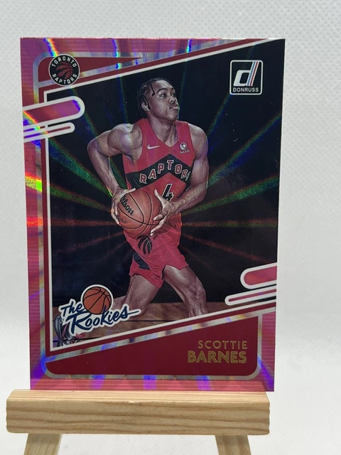 2021-22 PANINI DONRUSS Scottie Barnes The Rookies Rosa Laser Rookie ...
