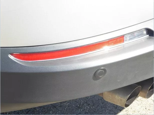 Chromstreben für VW Tiguan Reflektoren Stoßstange hinten Chrom Tuning Volkswagen