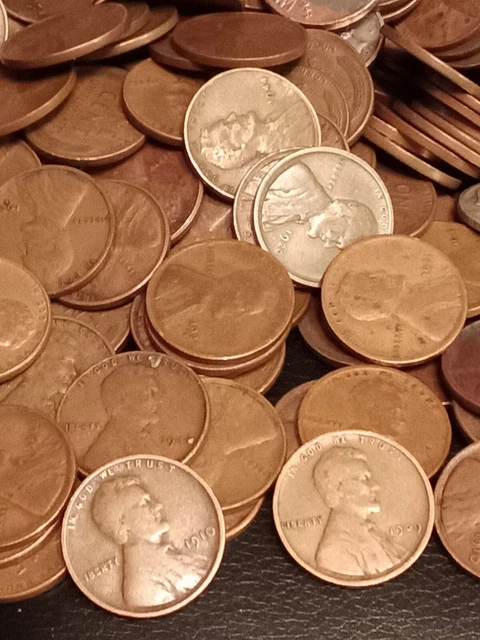 Lincoln wheat cent lot 24+ LBS pennies from old house Wheat Penny Vintage coins 16