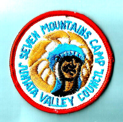 c1964 Camp SEVEN MOUNTAINS Boy Scout Earned Patch, PA Juniata Valley Council