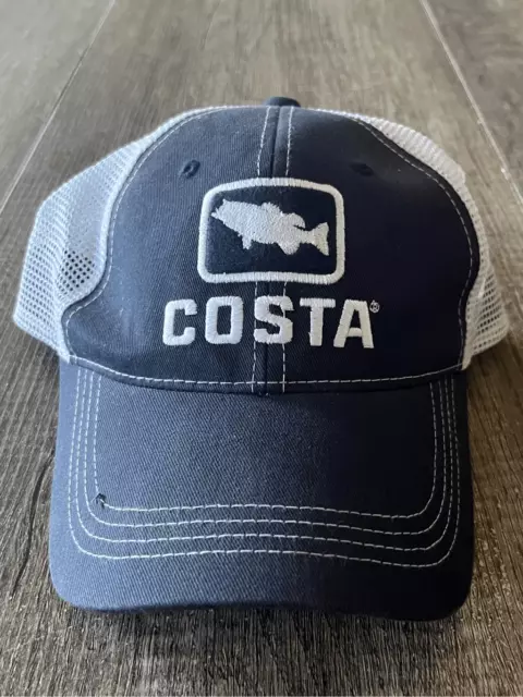 COSTA DEL MAR Ocearch Blitz Gray Adjustable Mesh Back Trucker Hat Cap Snap  Back $15.00 - PicClick