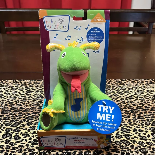 NEW BABY EINSTEIN Musical Sounds Symphony Pals Dragon Stuffed Animal ...