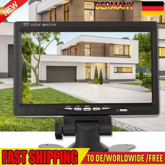 7 inch TFT LCD Monitor for Car Rearview Home Security Surveillance Camera