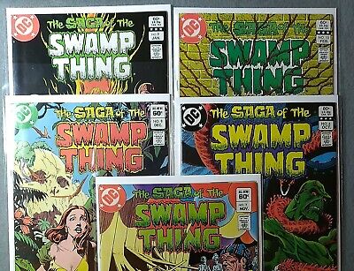 Lot of 5 DC Comics The Saga of the Swamp Thing #'s 6, 7, 8, 9, 10