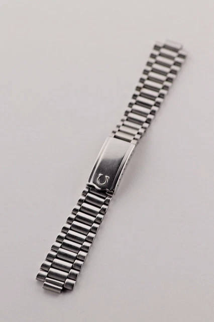 VINTAGE OMEGA 1125 Bracelet 19mm Straight Lug Ed White Speedmaster