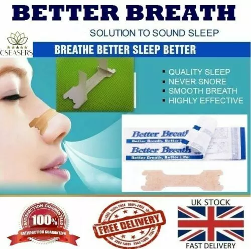 5-1000* Nasal Nose Sleep strips better breathe Stop Snoring Breath Easier UK p&p