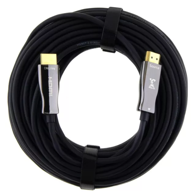 Optisches Glasfaser HDMI-Kabel 2.0b UHD 2160p 4K@60Hz 4:4:4 HDCP 2.2 Länge wählb