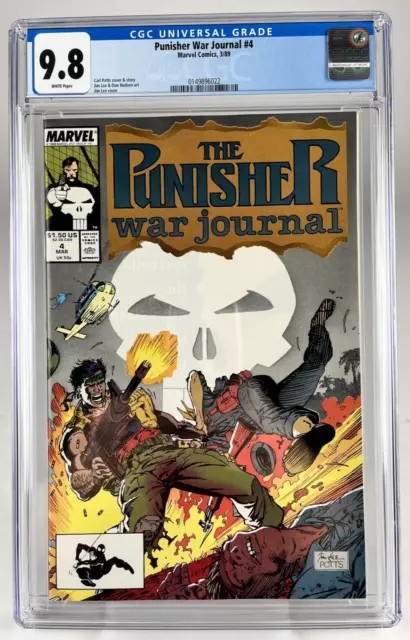 "THE PUNISHER war journal" #4, CGC 9.8, 1989, 0149896022