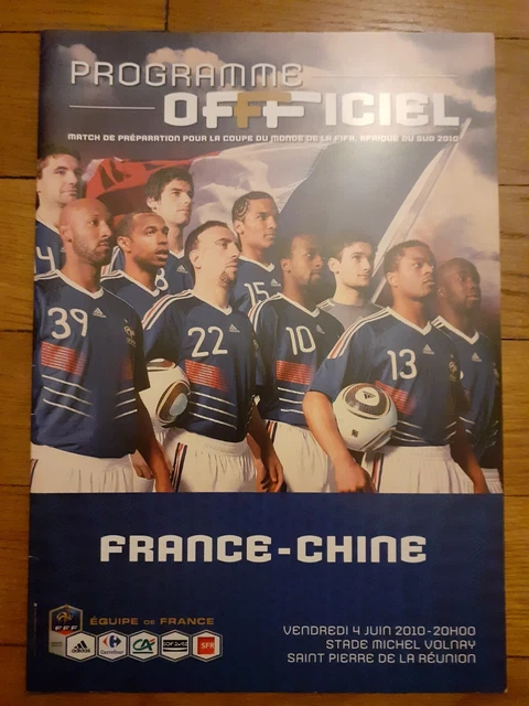 Programme Football France Chine China Du 04/10/2010