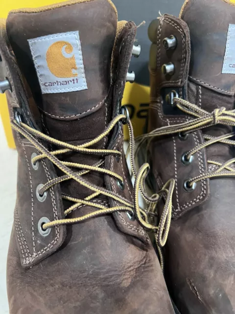 CARHARTT CMF6366 6'' Rugged Flex Safety Toe Work Boots for Men - Brown ...