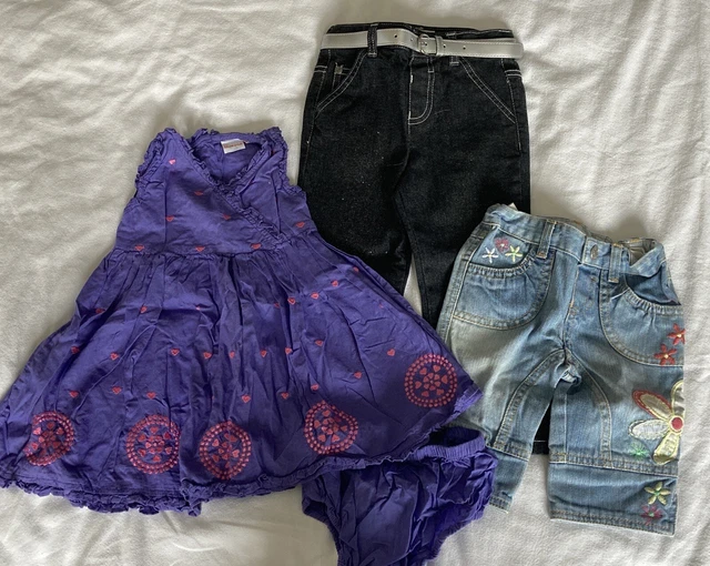 Pacchetto abbigliamento ragazze zoo blu età 18-24 mesi NUOVO o IMMACOLATO
