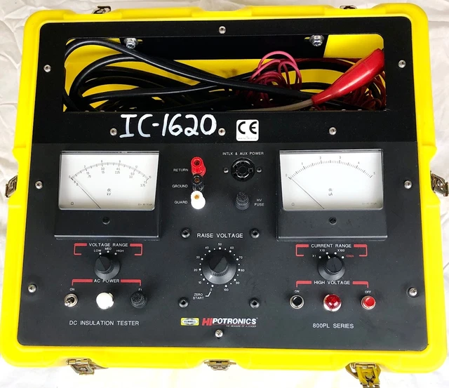 Hubbell Hipotronics Model 815PL-A Series DC Insulation Tester with cables. 15KV Hubbell Hipotronics Model 815PL-A Series DC Insulation Tester with cables. 15KV
