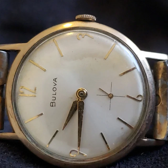 RARE BULOVA WATCH Vintage 10K Gold Filled M4 Mechanical Wind Up Working