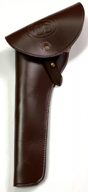 Indian Wars Us Army M1873 Pistol Leather Holster-Black "Us Stamped"