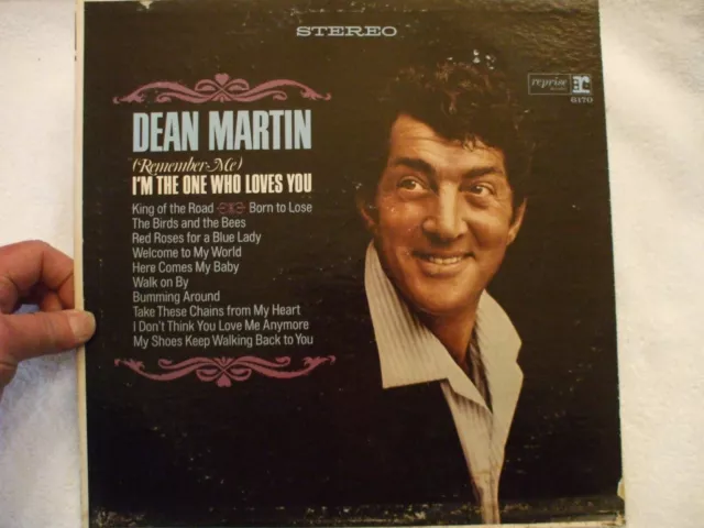 Lp  Record Album   Dean Martin Remember Me I'm The One Who Loves You