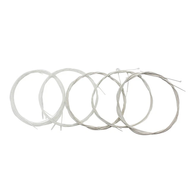 (10 Strings)Clear Nylon Silver Plated Copper Alloy Oud Strings Set Replace IDS