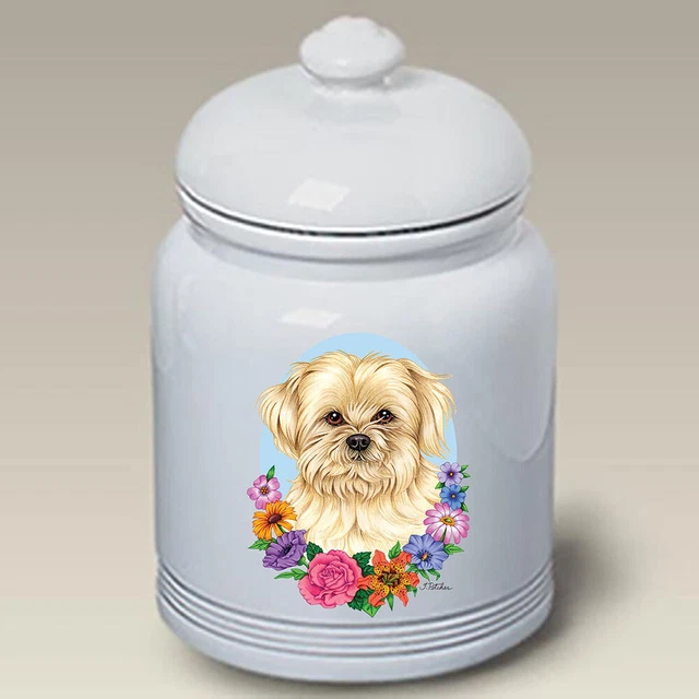 Lhasa Apso Ceramic Treat Jar TP 47040