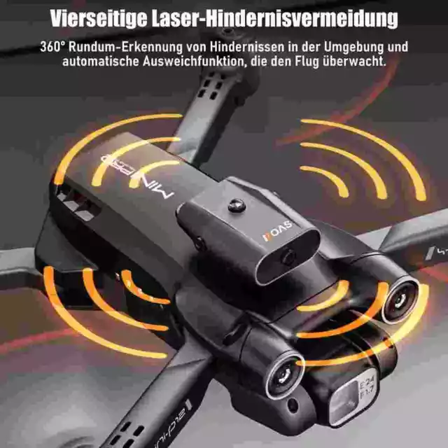 Mini Plegable WiFi FPV Drone Con 8K-HD GPS Cámara Selfie RC Cuadricóptero Drone