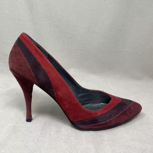 Stuart Weitzman Womens Size 9 M Red Suede Pump Heels