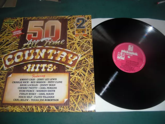 50 All Time Country Hits Compilation Double Lp