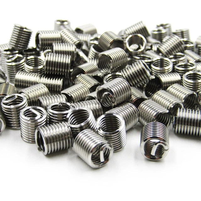 Set inserti filettati filo a spirale qualità premium 50 M6 x 10 15D lunghezza inserto