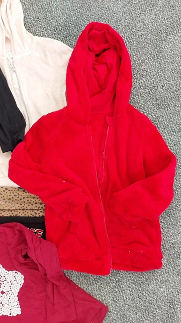 Grande pacchetto di vestiti misti per ragazze 7-8 anni NEXT H&M leggings felpe con cappuccio pile 3