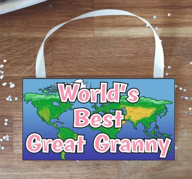 Tolles Oma Plakette Geschenk - Das Beste der Welt - Spaß Niedliche Neuheit Schild Geschenk