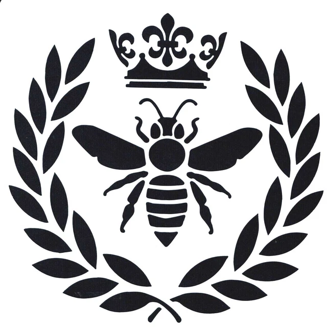 MAYJOYDIY Pochoir En Forme De Couronne King Queens Pour Peinture - 30 X 29 Cm - Matériau PET Réutilisable - Léger - Pour Bricolage, Cadeau, Travaux