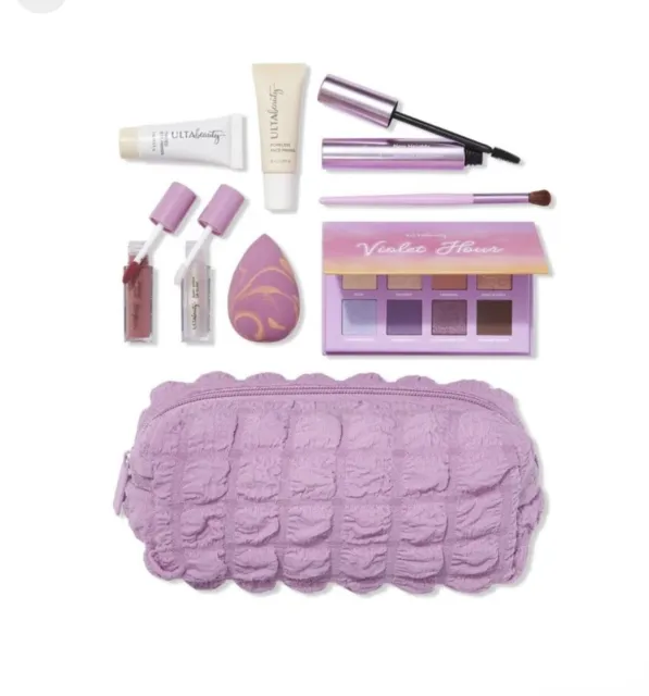 Ulta Beauty 9 Piece Gift Set + Lilac Makeup Bag