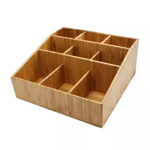 Cal-Mil - 1714 - 9 Section Bamboo Coffee Organizer