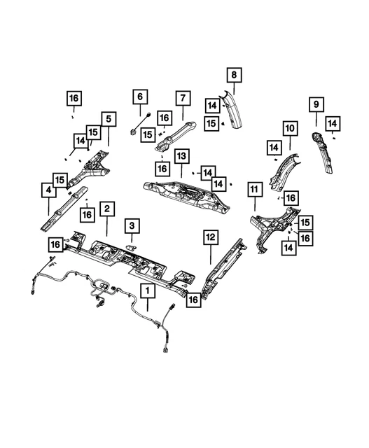 Genuine Mopar Jumper Wiring 68397122AC