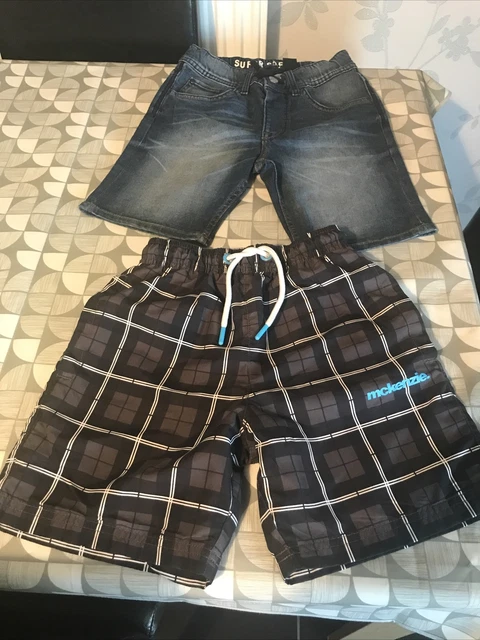Boys Bundle Of Shorts Age 8-10 Years McKenzie Swim Shorts Denim Shorts H&M Vgc