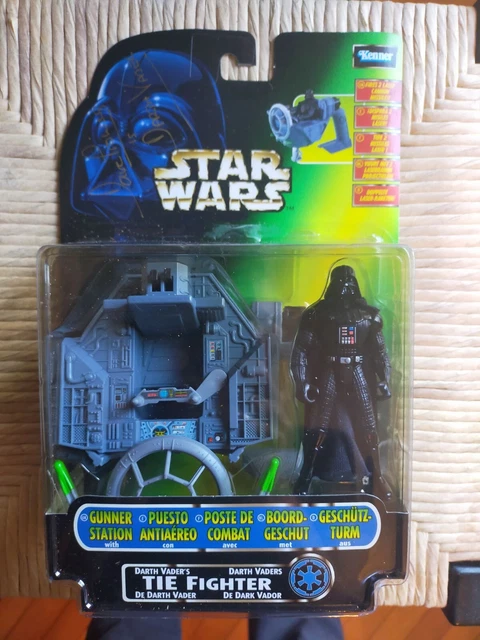 Star Wars signé le pouvoir de la force Tie Fighter avec Dark Vador 1998 HASBRO