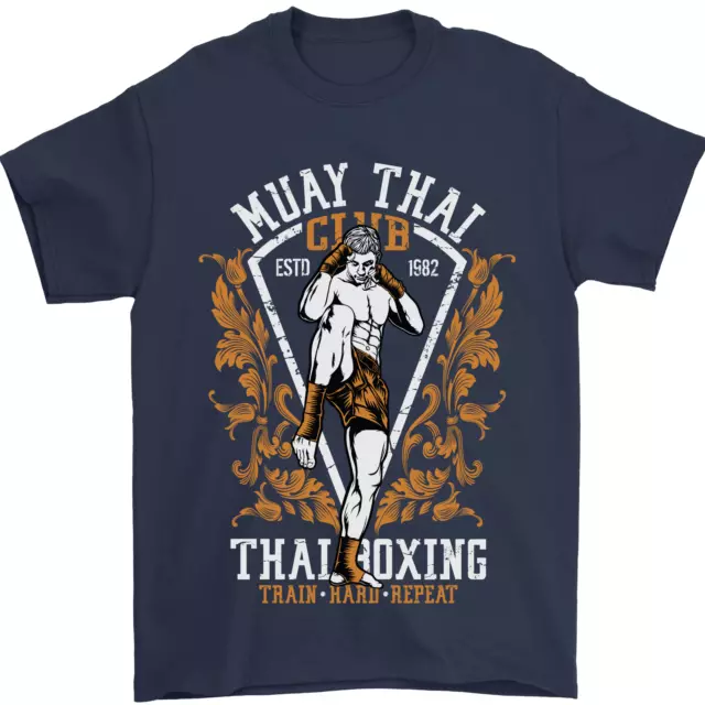 T-shirt da uomo Muay Thai Fighter Warrior MMA arti marziali 100% cotone