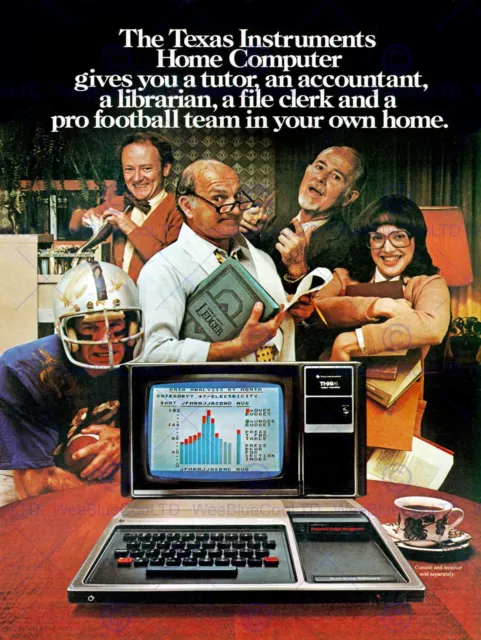 Advert Texas Home Computer 1980 New Fine Art Print Poster Cc2823