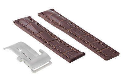 22Mm Leather Band Watch Strap For Breitling Avenger 41 A17366D71O1S1 Clasp Brown