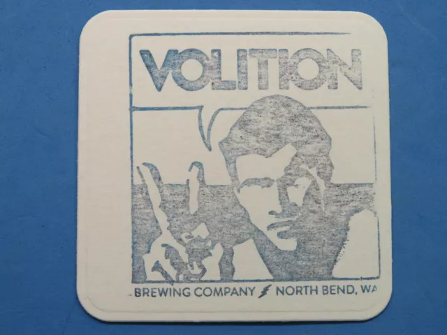 Beer Handmade Coaster ~ VOLITION Brewing ~ North Bend, WASHINGTON ~ Peace Dude