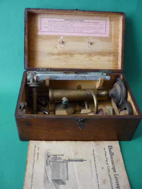 Ancien Ebullioscope Levesque.