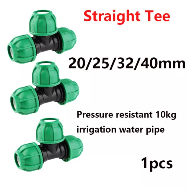 20mm 25mm 32mm 40mm Tee Connector Plastic Pipe Connector Garden Plumbing Fitting