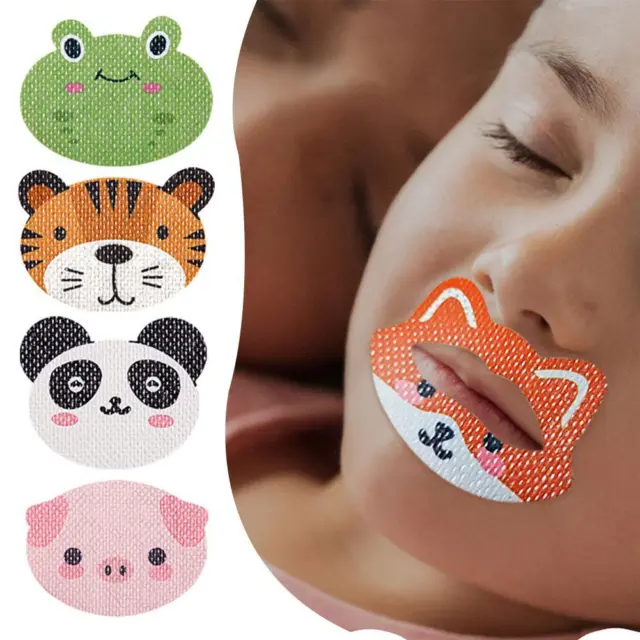 30Pcs/Box Anti-Snoring Stickers For Children Night Nose Lip Sleep Breathing J9P1