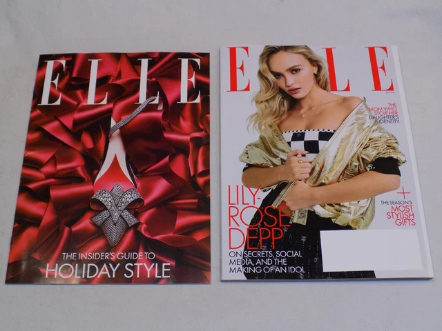 ELLE MAGAZINE DECEMBER 2022 January 2023 Lily-Rose Depp Mindy Kaling ...