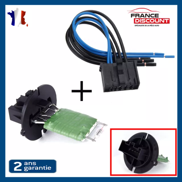 Chauffage Ventilateur Contrôle Résistance + Cable Broche prevu pour 307 - 6450JP