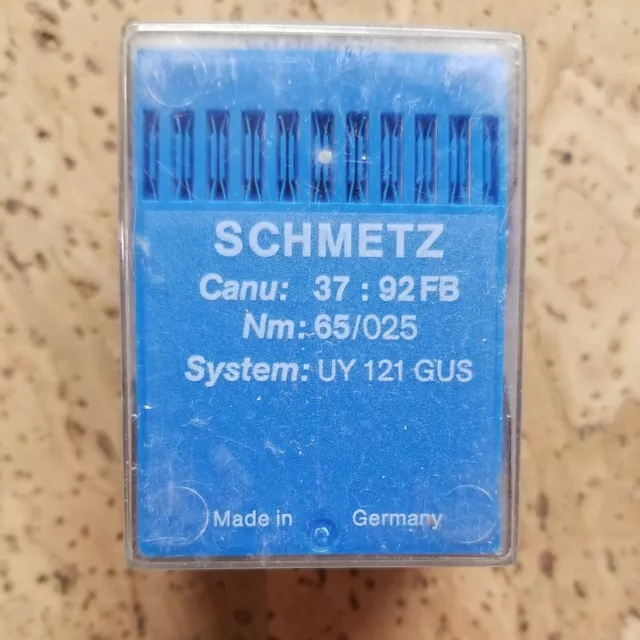 100 pc Canu 37/92FB NM: 65/025 SCHMETZ UY 121 GUS SEWING MACHINE NEEDLES