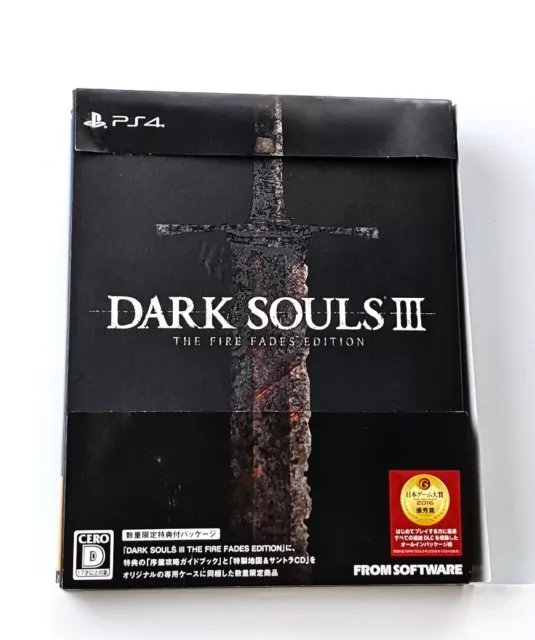 Dark Souls III 3 Fire Fades Edition Collectors w/ OBI + Soundtrack PS4 Japan