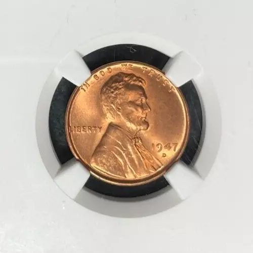 1947-D Lincoln Wheat Cent ~ Ngc Ms 67+ Rd "Finest Graded" ~Registry Set Coin~